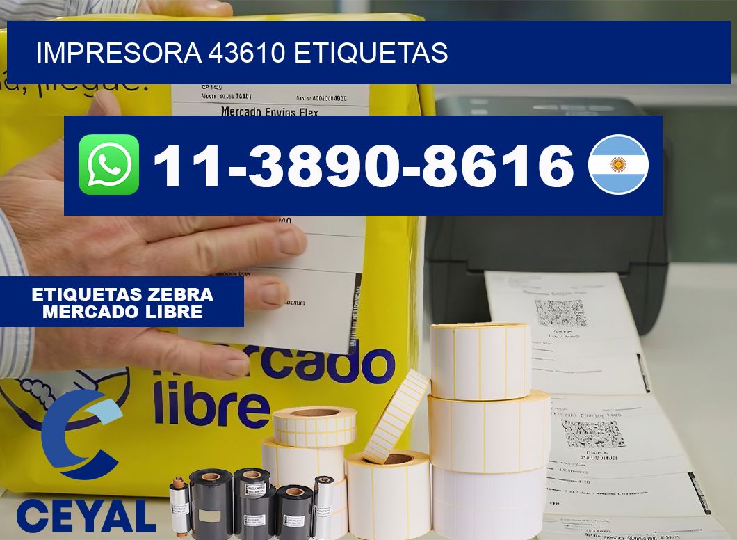 impresora 43610 etiquetas