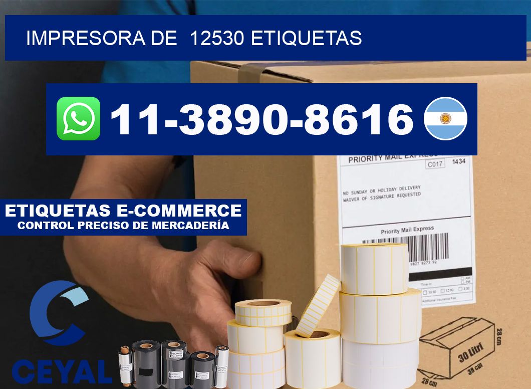 impresora de  12530 etiquetas