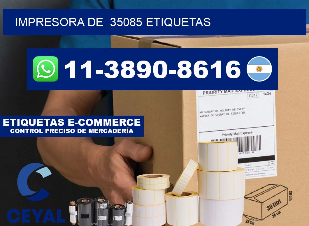 impresora de  35085 etiquetas