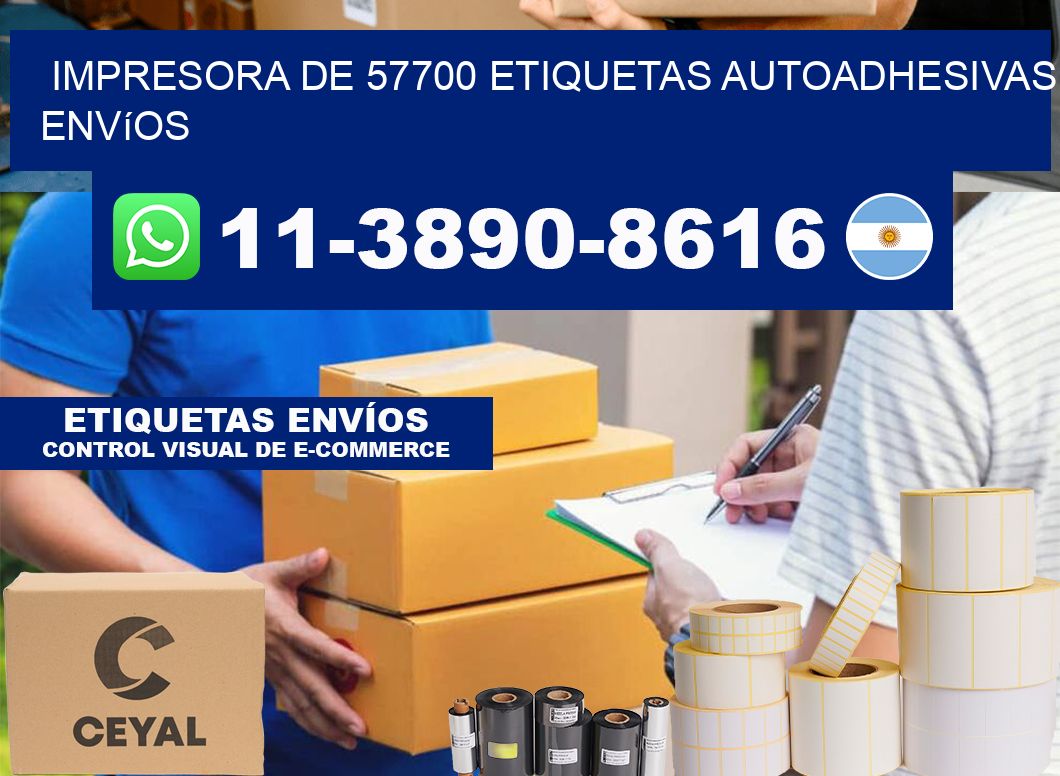 impresora de 57700 etiquetas autoadhesivas envíos