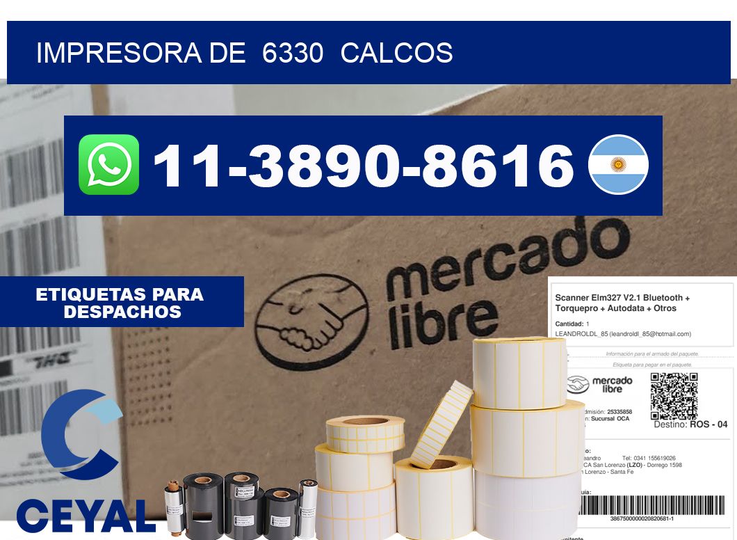 impresora de  6330  calcos