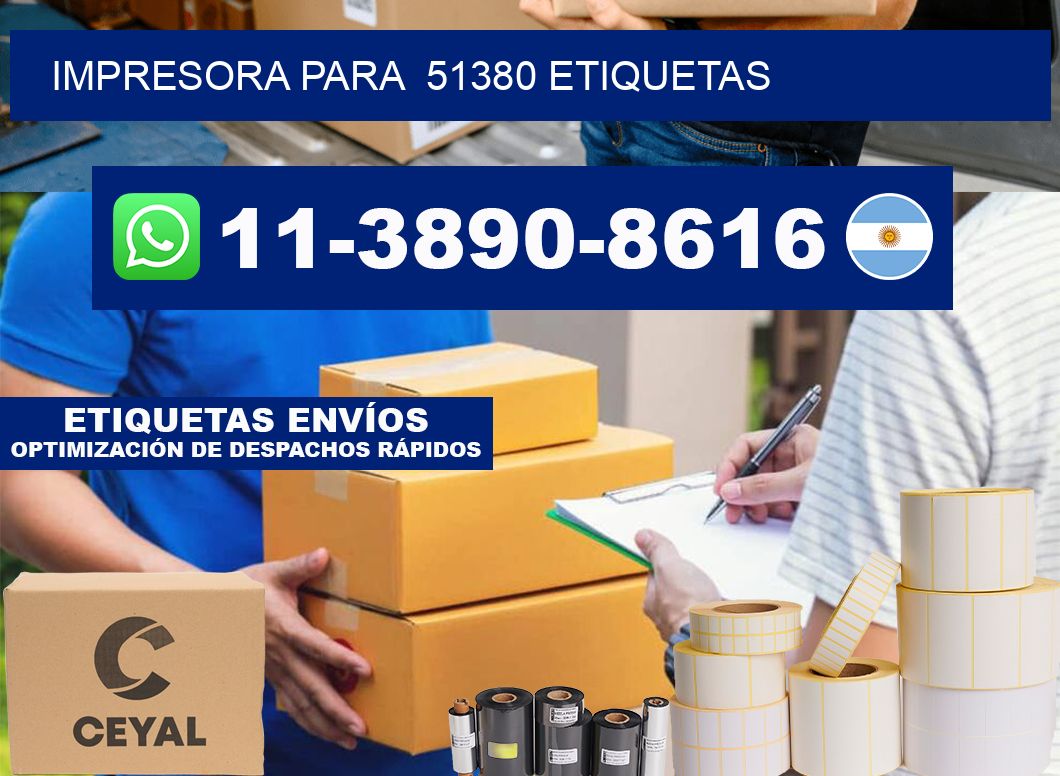 impresora para  51380 etiquetas