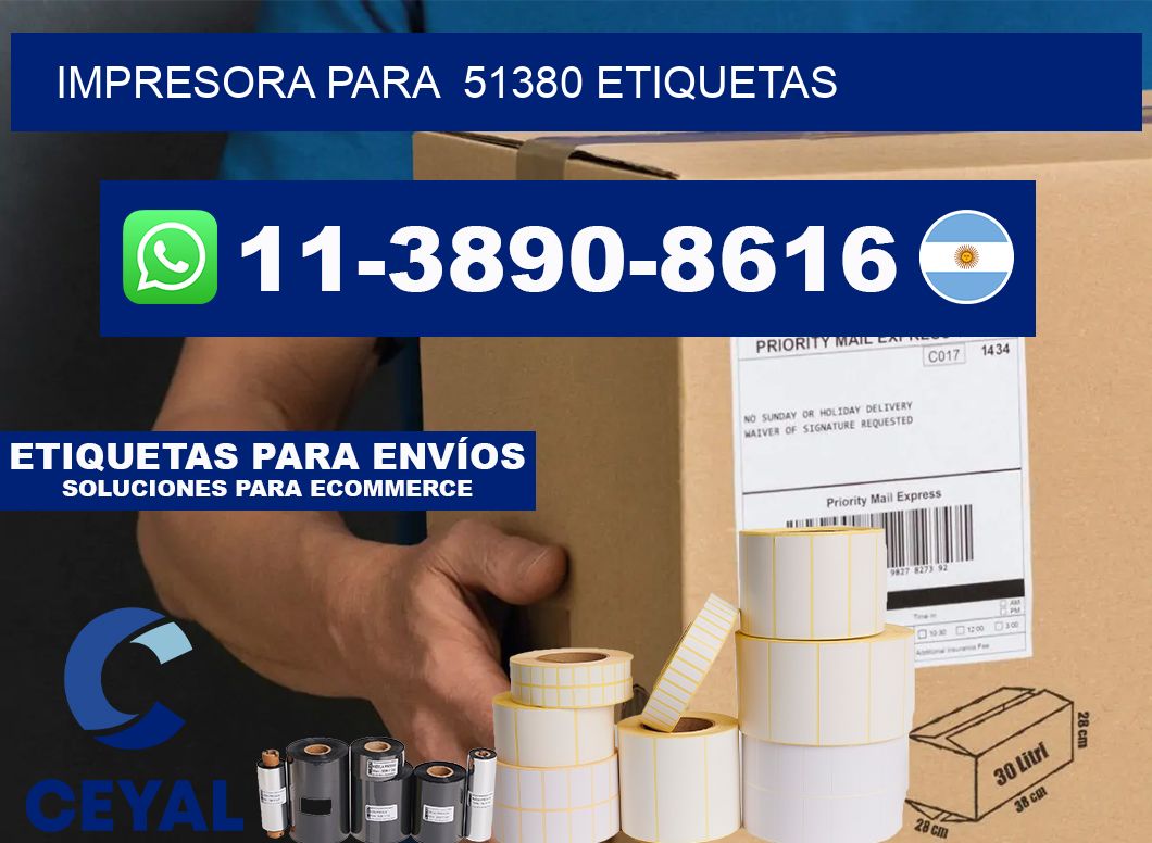 impresora para  51380 etiquetas