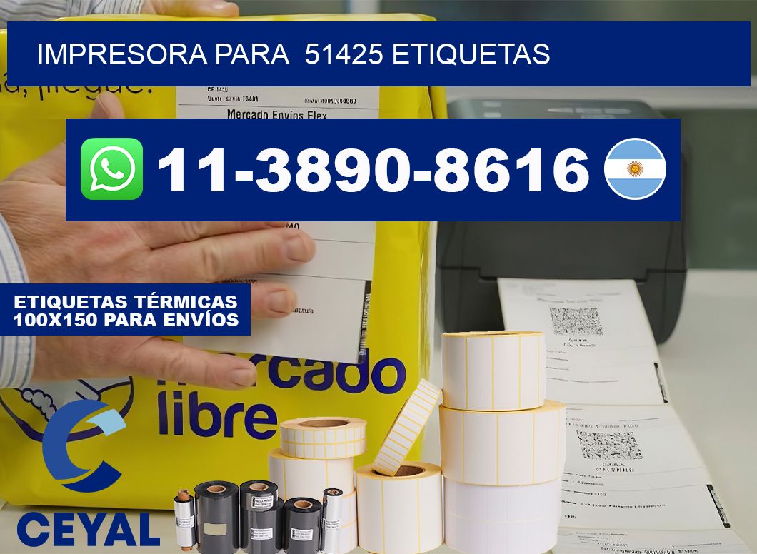 impresora para  51425 etiquetas