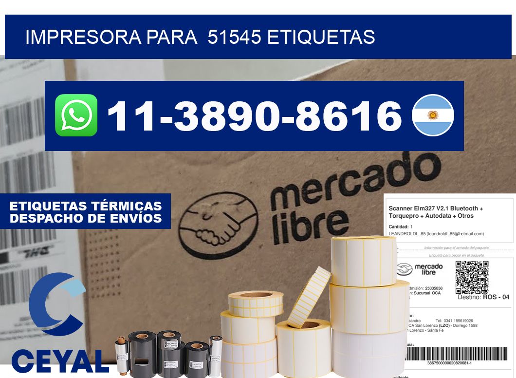 impresora para 51545 etiquetas