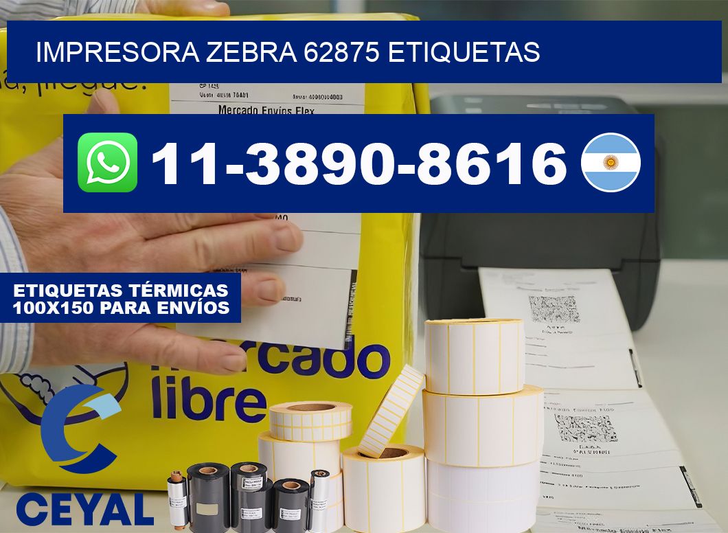 impresora zebra 62875 etiquetas