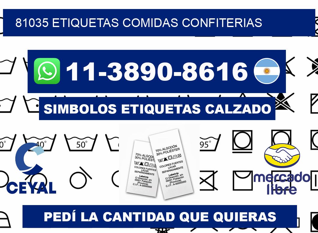 81035 etiquetas comidas confiterias
