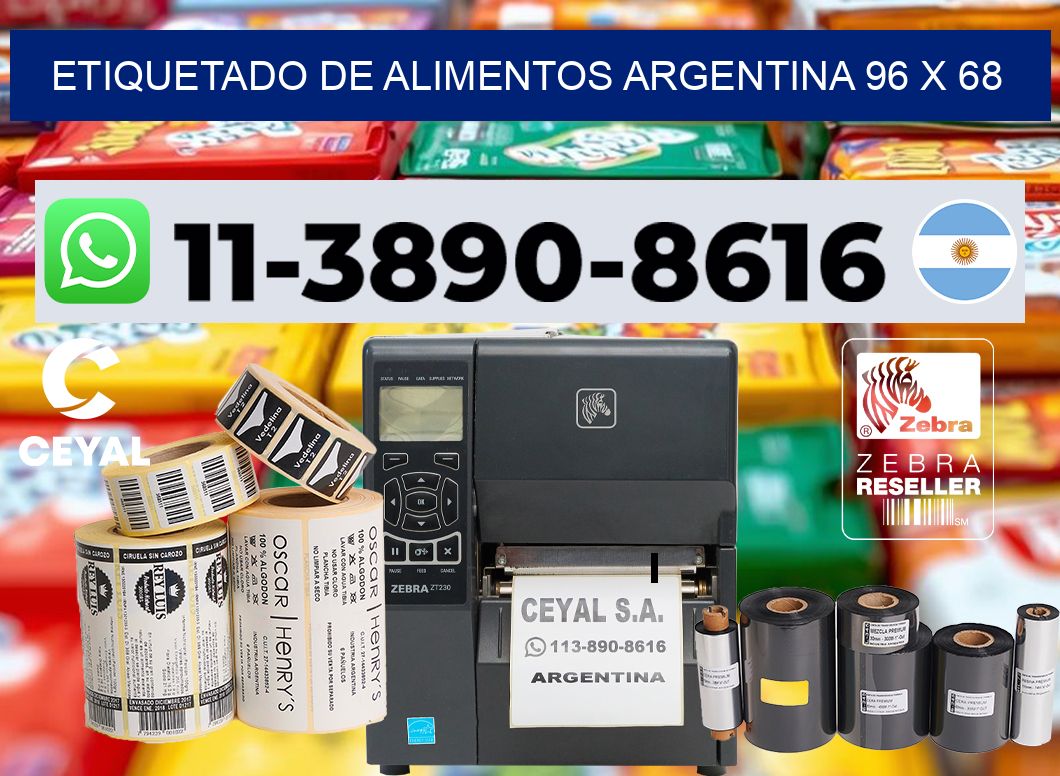 Etiquetado de alimentos Argentina 96 x 68