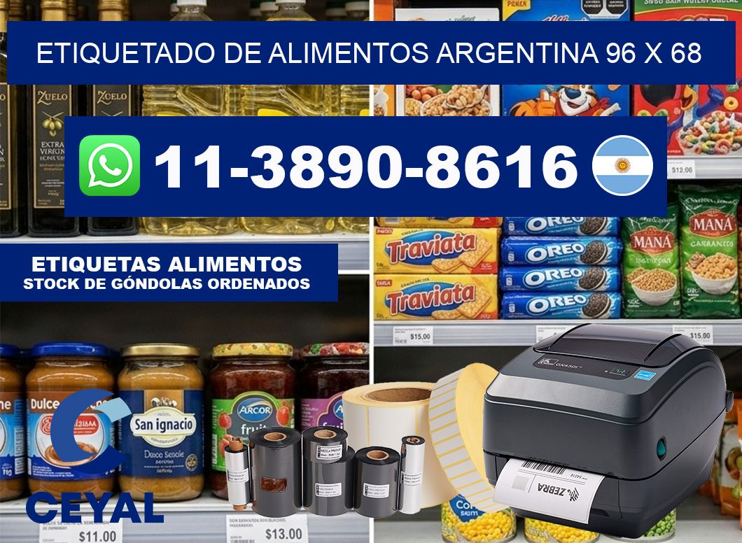 Etiquetado de alimentos Argentina 96 x 68