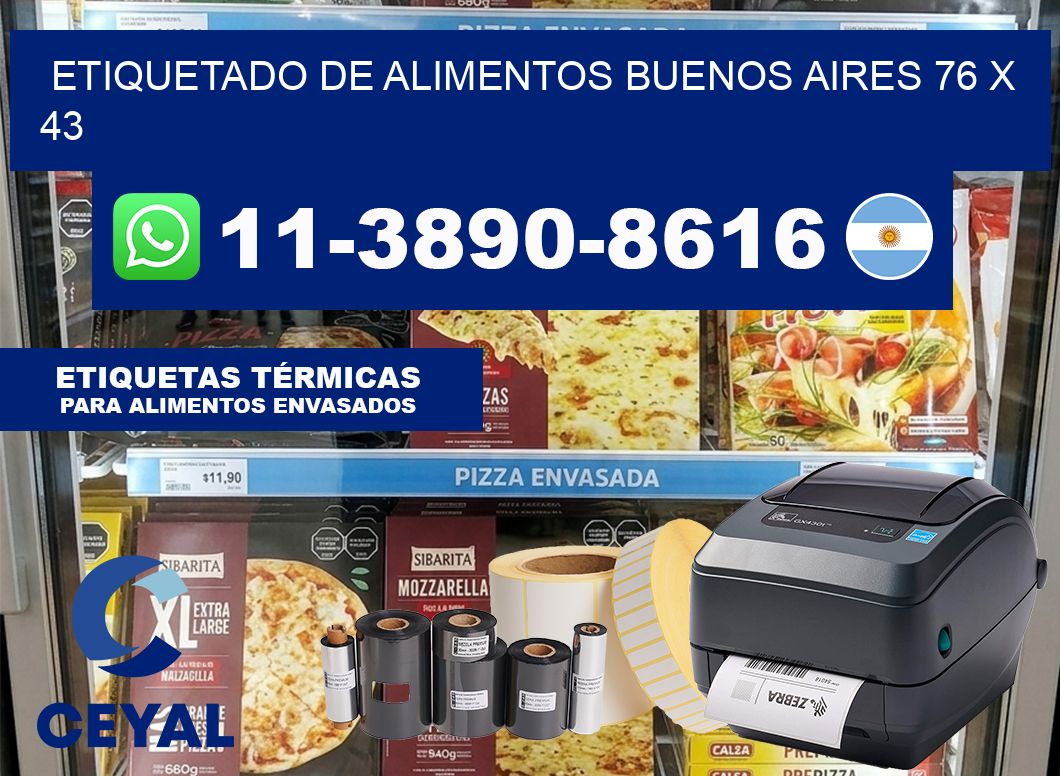 Etiquetado de alimentos buenos aires 76 x 43