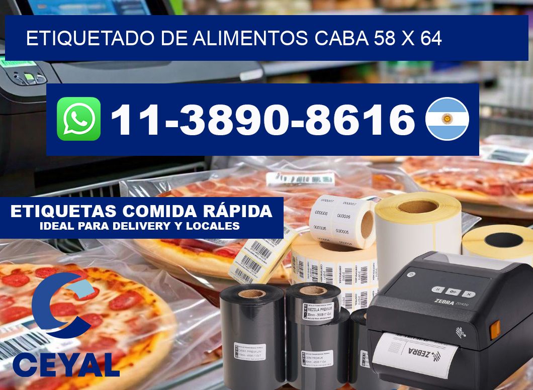 Etiquetado de alimentos caba 58 x 64
