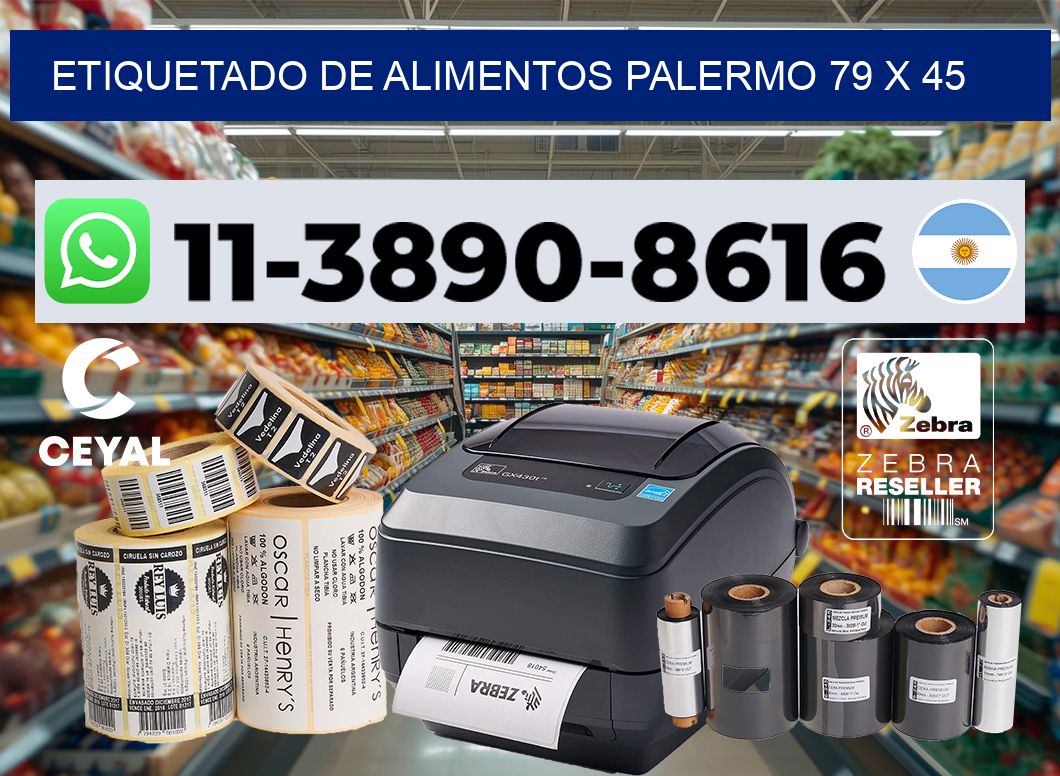 Etiquetado de alimentos palermo 79 x 45