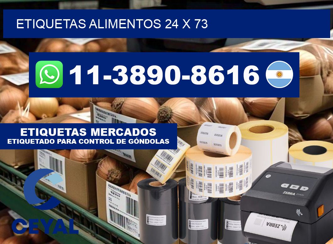 Etiquetas alimentos 24 x 73