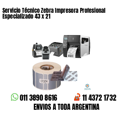 Servicio Técnico Zebra Impresora Profesional Especializado 43 x 21