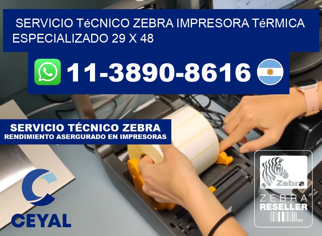 Servicio Técnico Zebra Impresora Térmica Especializado 29 x 48