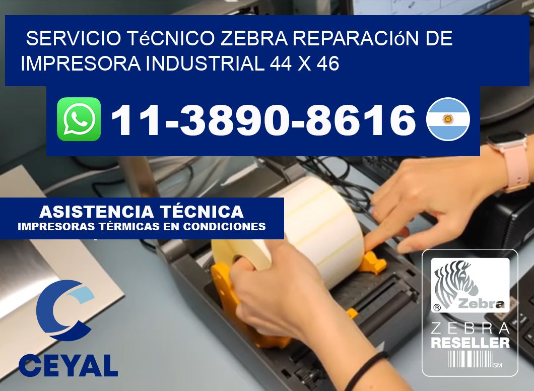 Servicio Técnico Zebra Reparación de Impresora Industrial 44 x 46