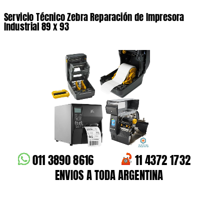 Servicio Técnico Zebra Reparación de Impresora Industrial 89 x 93