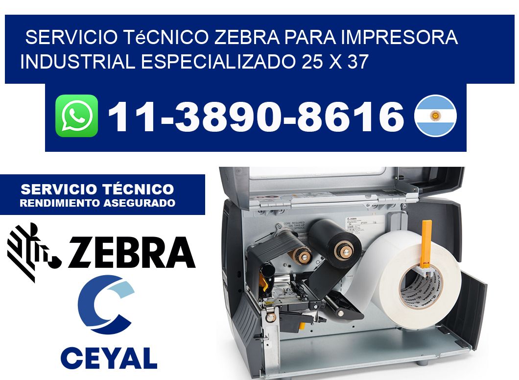 Servicio Técnico Zebra para Impresora Industrial Especializado 25 x 37