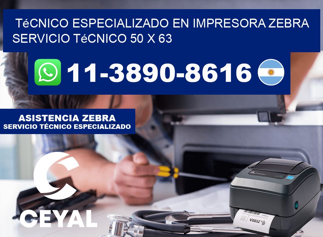 Técnico Especializado en Impresora Zebra Servicio Técnico 50 x 63
