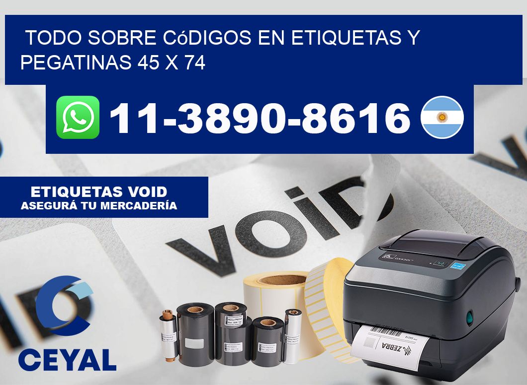 Todo sobre códigos en etiquetas y pegatinas 45 x 74