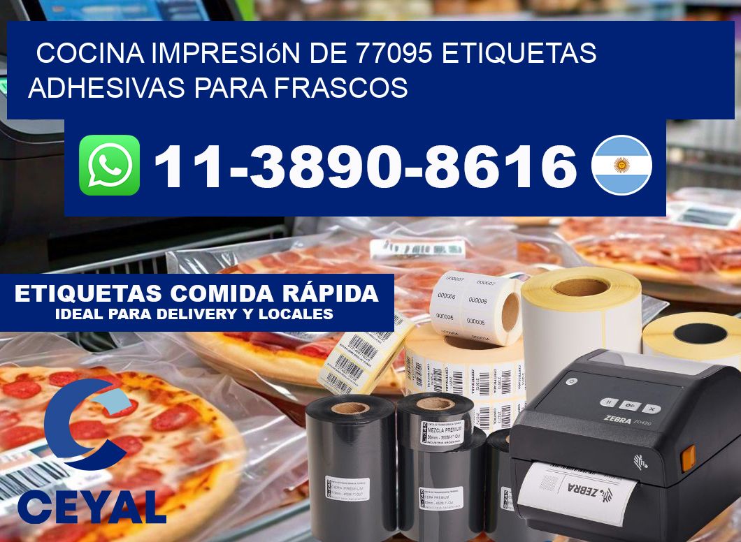 cocina impresión de 77095 etiquetas adhesivas para frascos