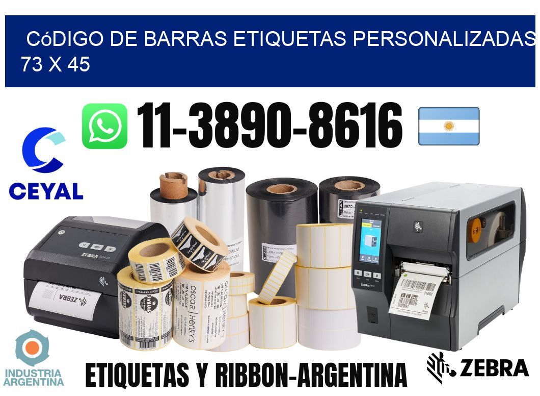 código de barras etiquetas personalizadas 73 x 45
