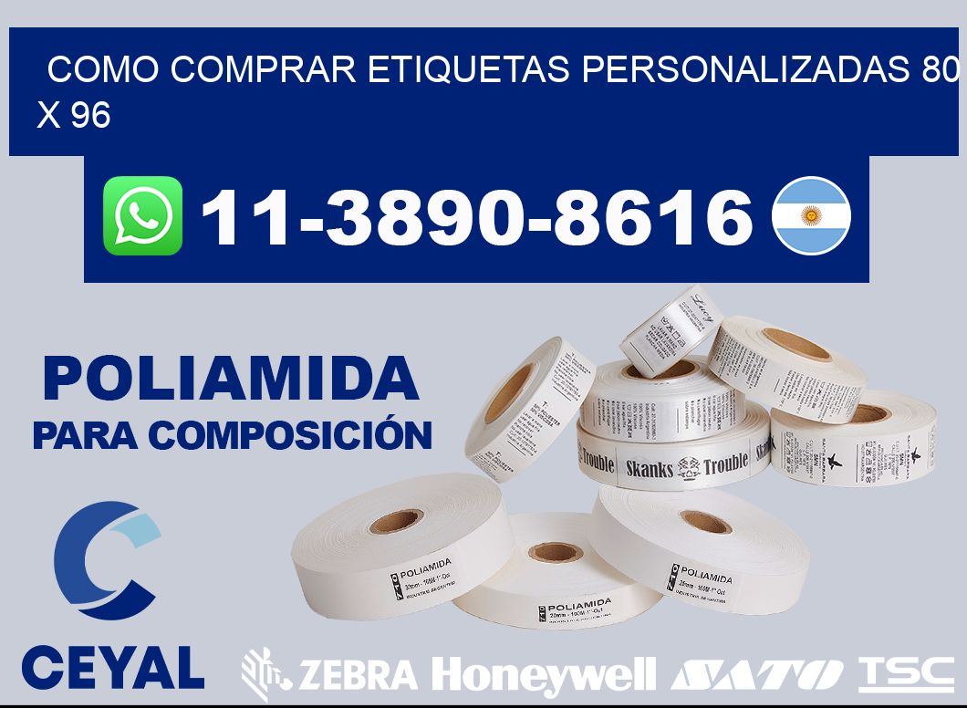 como comprar etiquetas personalizadas 80 x 96