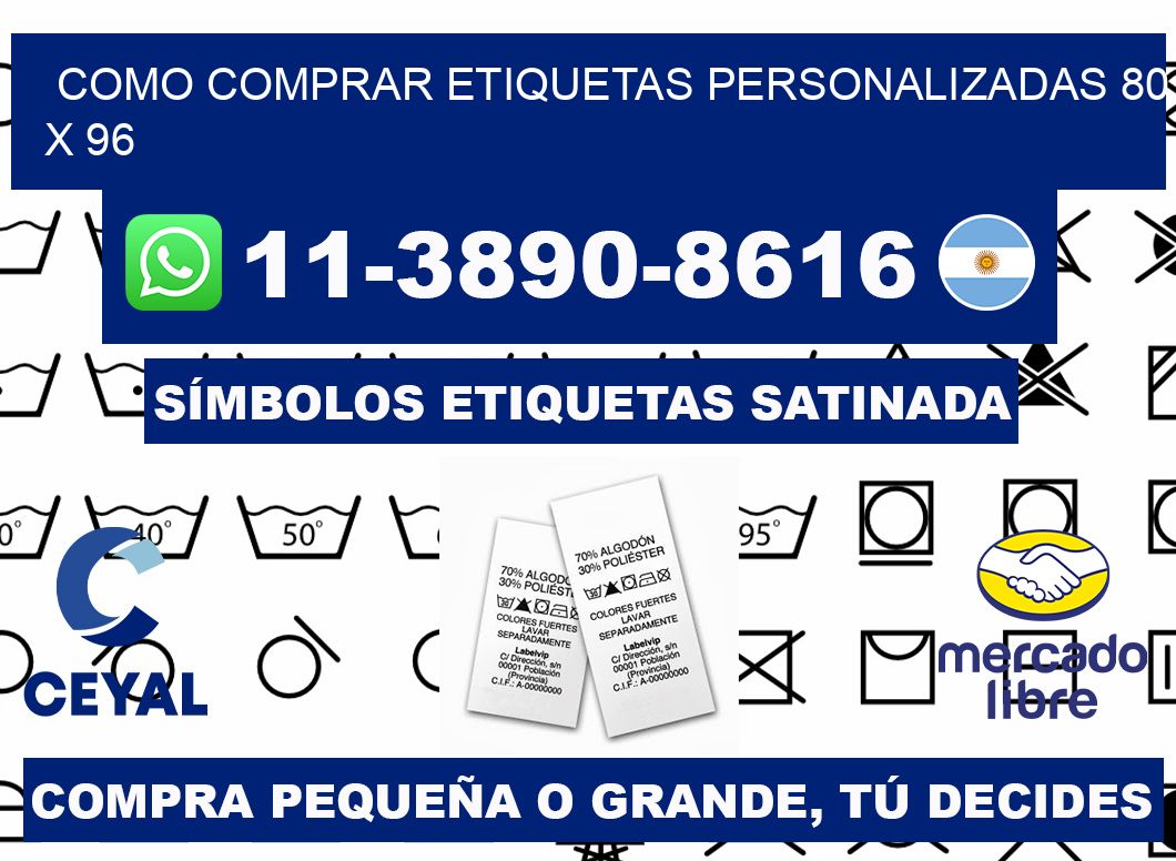 como comprar etiquetas personalizadas 80 x 96