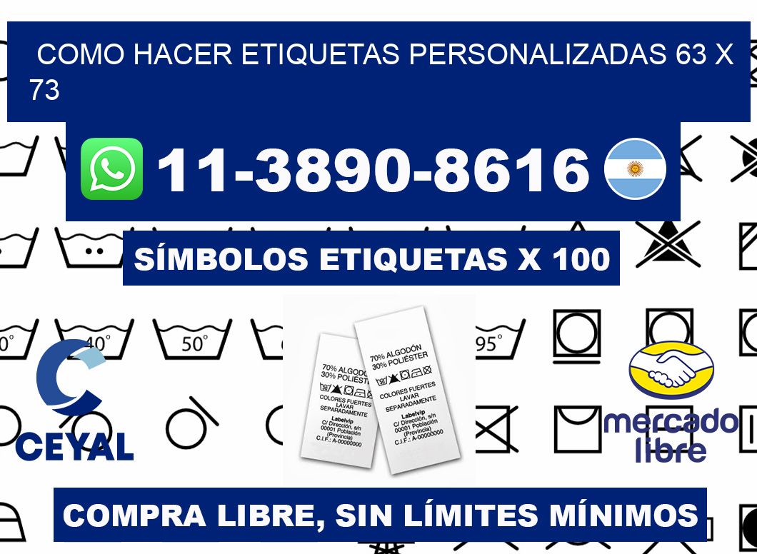 como hacer etiquetas personalizadas 63 x 73