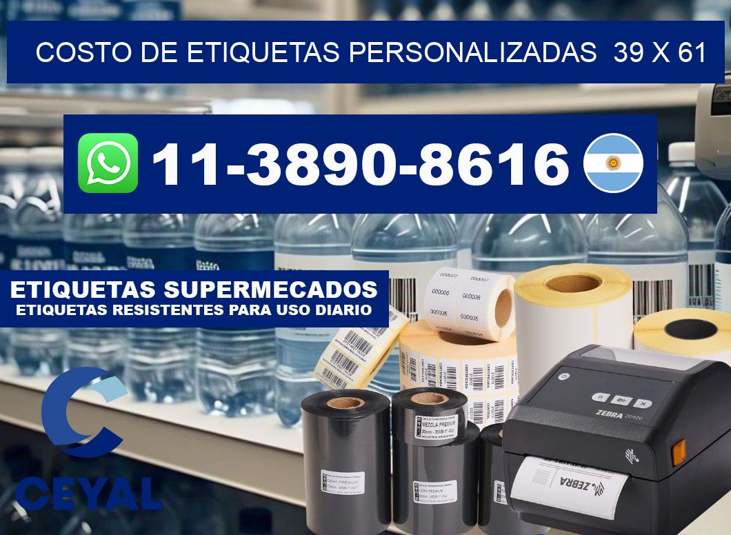 costo de etiquetas personalizadas 39 x 61