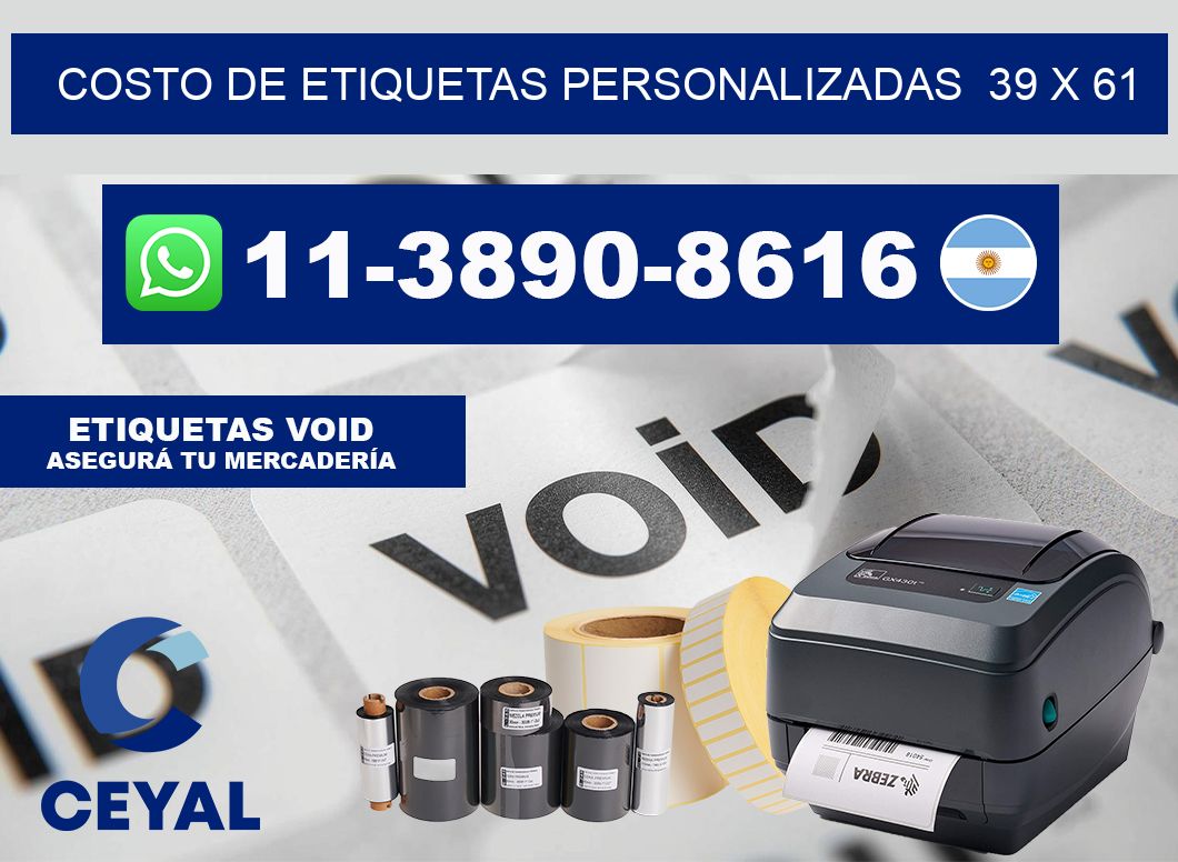 costo de etiquetas personalizadas 39 x 61