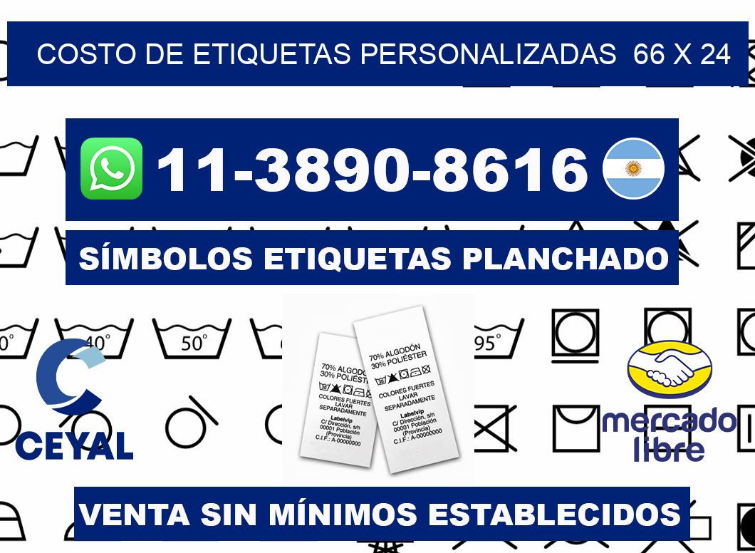 costo de etiquetas personalizadas 66 x 24