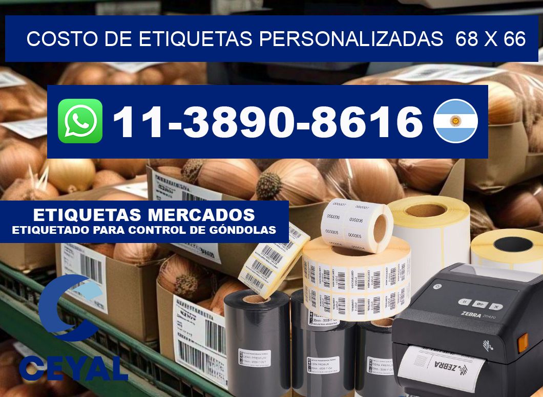 costo de etiquetas personalizadas 68 x 66