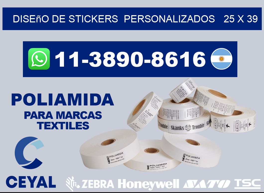diseño de stickers personalizados 25 x 39