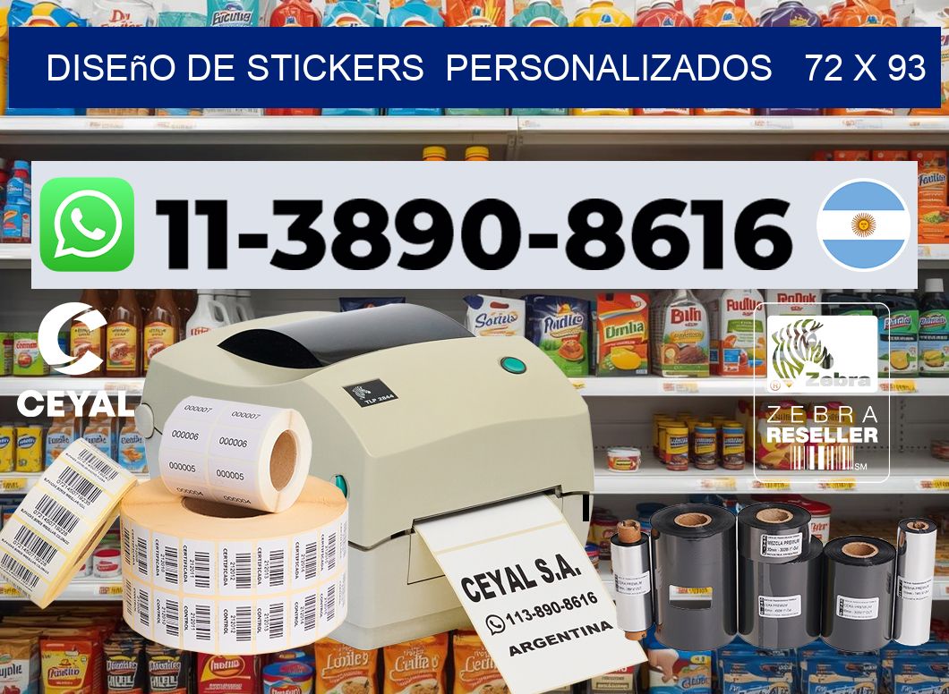 diseño de stickers personalizados 72 x 93