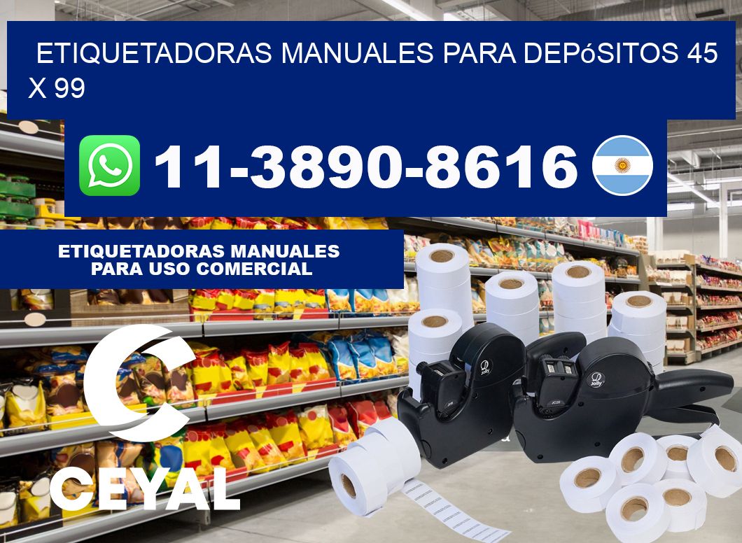 etiquetadoras manuales para depósitos 45 x 99
