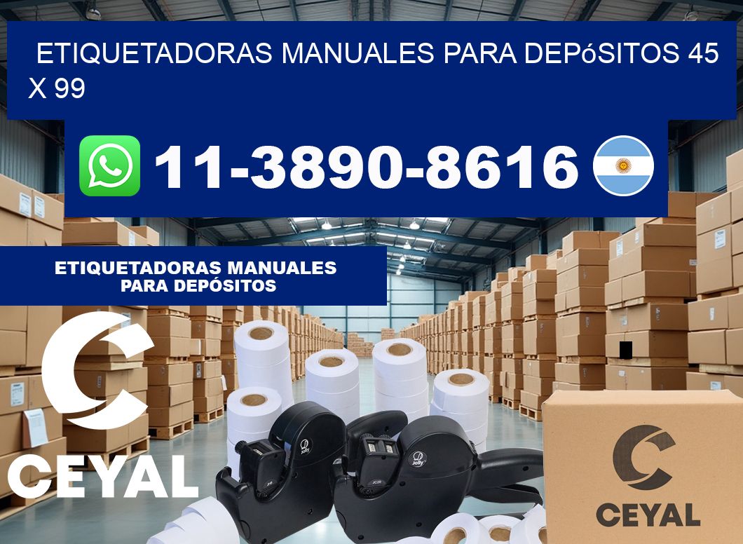 etiquetadoras manuales para depósitos 45 x 99