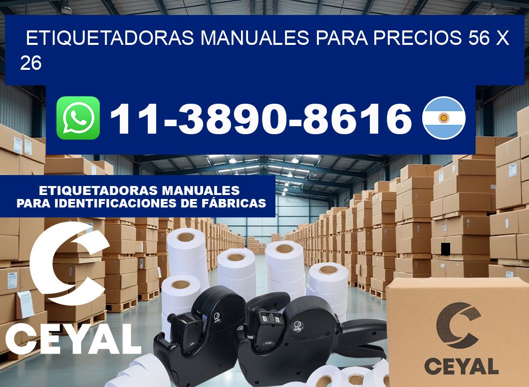 etiquetadoras manuales para precios 56 x 26