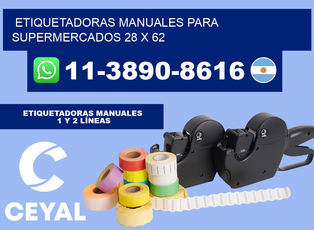 etiquetadoras manuales para supermercados 28 x 62