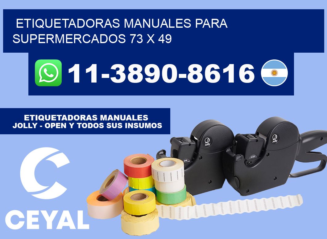etiquetadoras manuales para supermercados 73 x 49