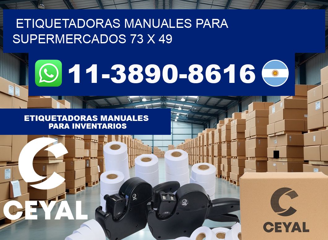 etiquetadoras manuales para supermercados 73 x 49