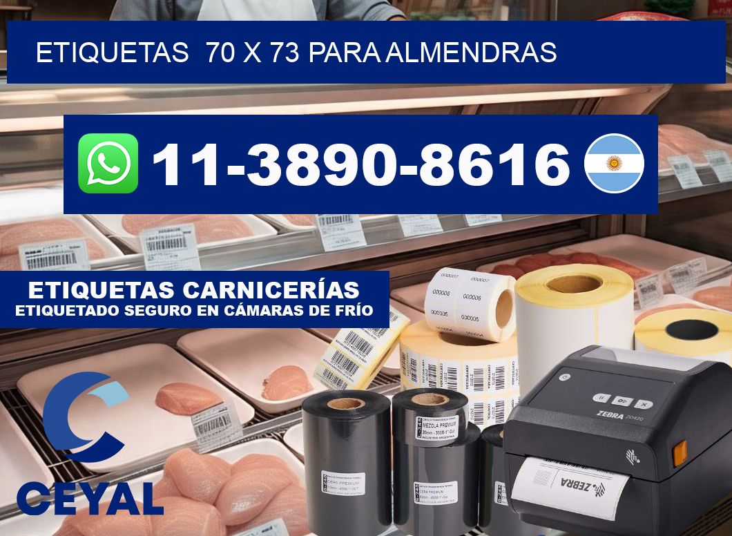etiquetas  70 x 73 para Almendras