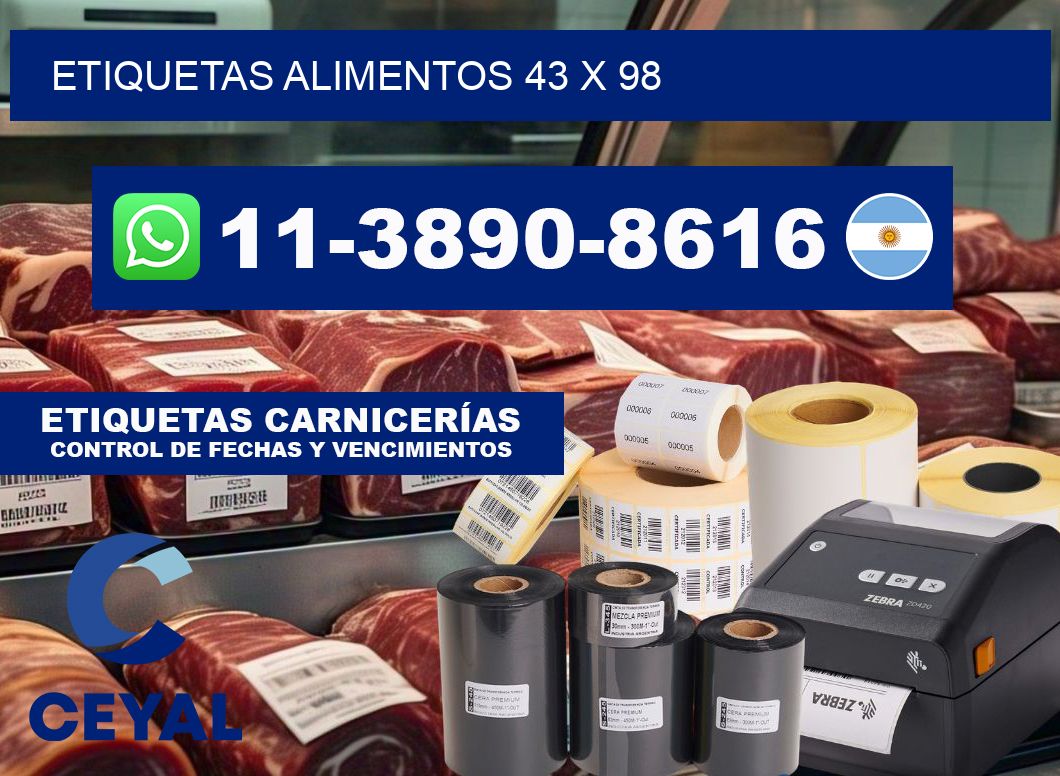 etiquetas alimentos 43 x 98