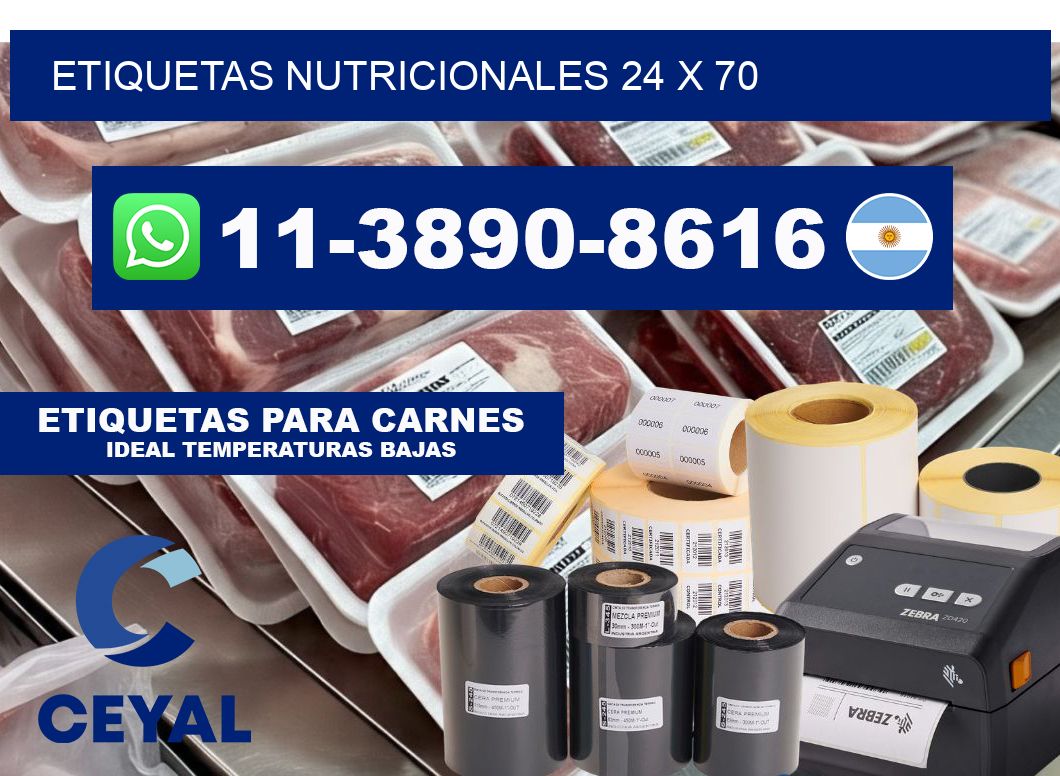 etiquetas nutricionales 24 x 70