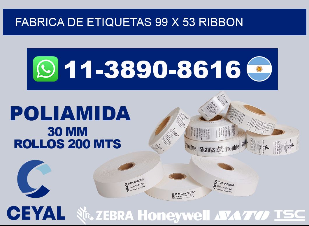 fabrica de etiquetas 99 x 53 ribbon