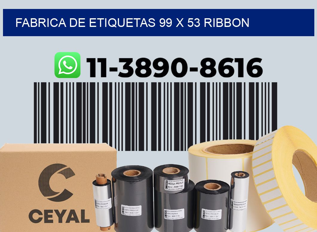 fabrica de etiquetas 99 x 53 ribbon
