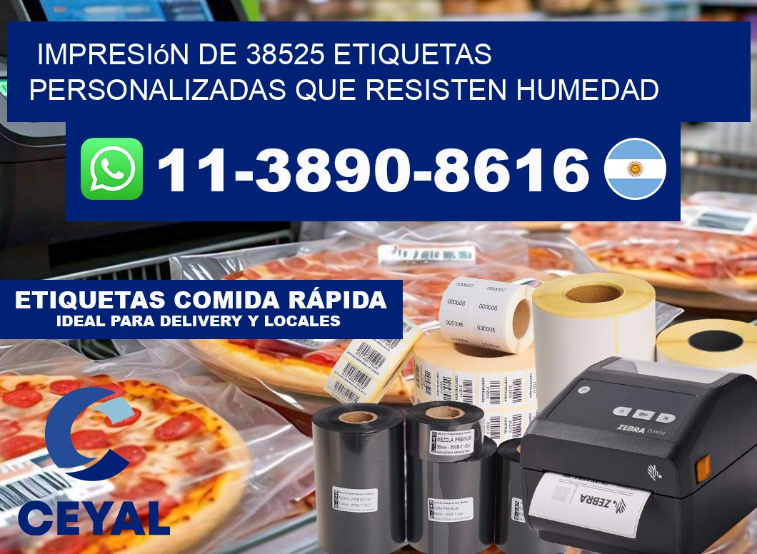 impresión de 38525 etiquetas personalizadas que resisten humedad