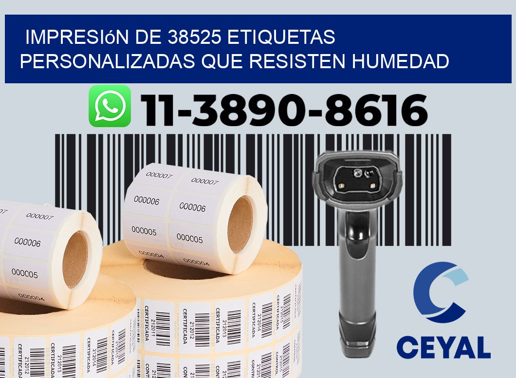 impresión de 38525 etiquetas personalizadas que resisten humedad