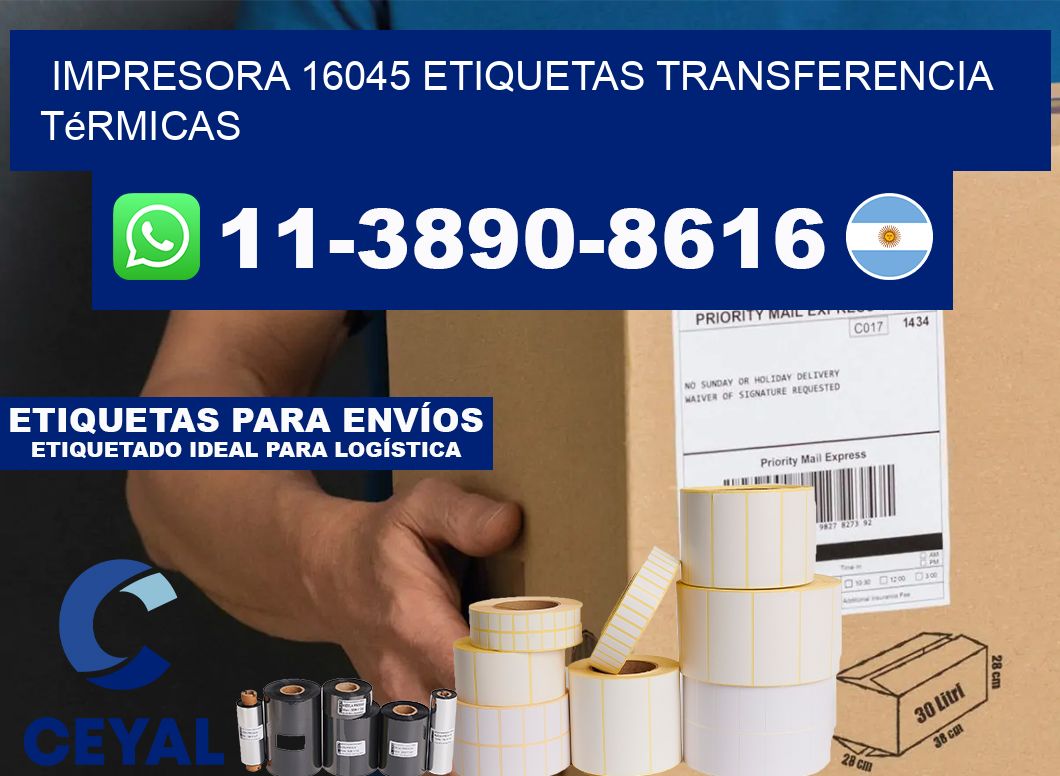 impresora 16045 etiquetas transferencia térmicas