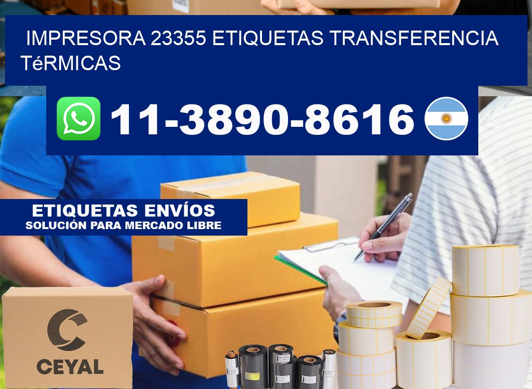 impresora 23355 etiquetas transferencia térmicas